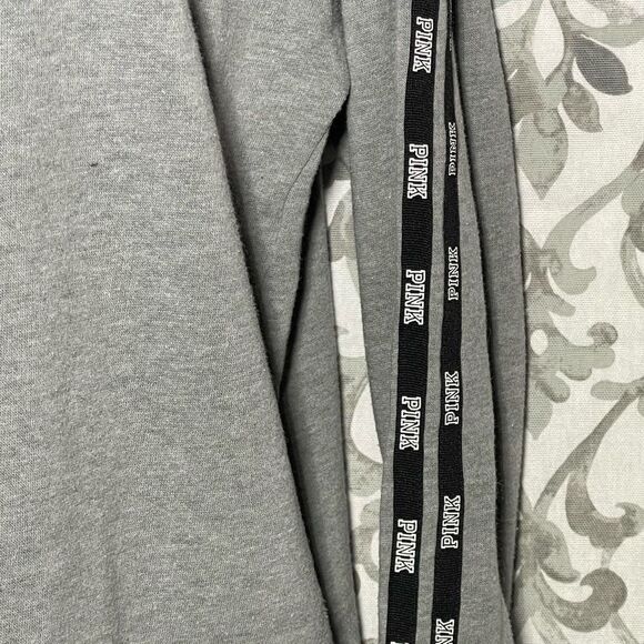 PINK Lightweight Grey Crewneck Sweatshirt - Picture 5 of 7